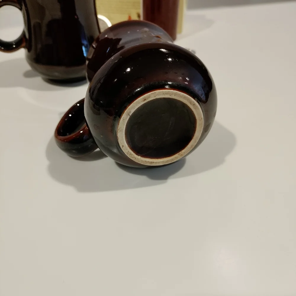 Pair of vintage cafe mugs - Picture 5 of 5